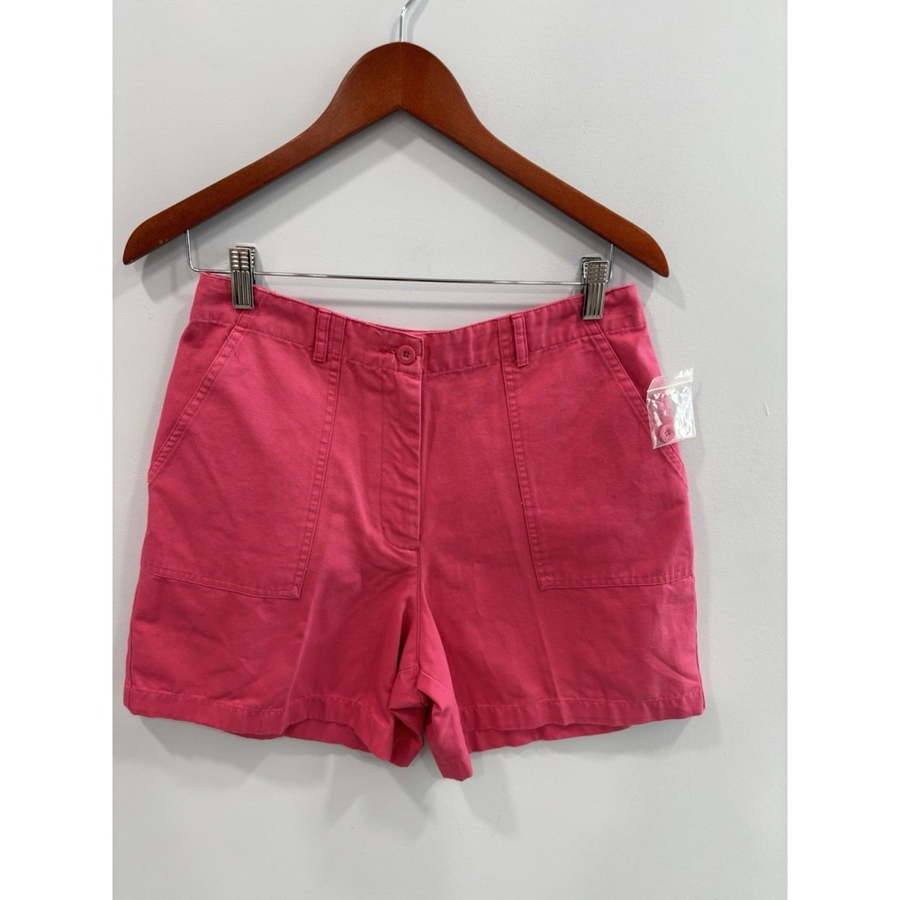 Crossroads Pink Cotton Shorts Size 10 High Rise Casual Summer Bright Pockets